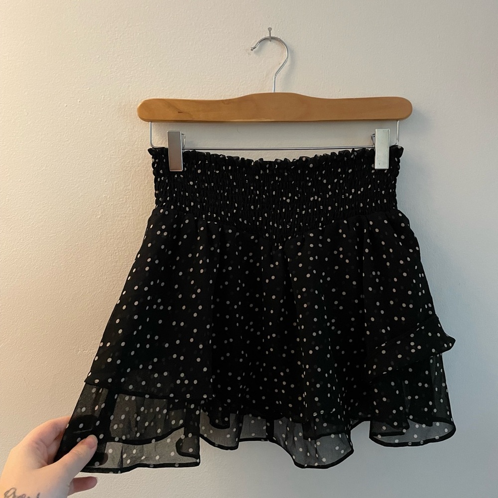 Urban outfitters Black and White Polka Dot Skort